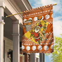 Basketball Santa Claus Christmas Garden Flag Xmas Holiday Patterns - Wonder Print Shop