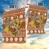 Basketball Santa Claus Christmas Garden Flag Xmas Holiday Patterns - Wonder Print Shop