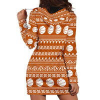 Basketball Santa Claus Christmas Hoodie Dress Xmas Holiday Patterns - Wonder Print Shop