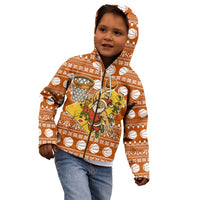 Basketball Santa Claus Christmas Kid Hoodie Xmas Holiday Patterns - Wonder Print Shop