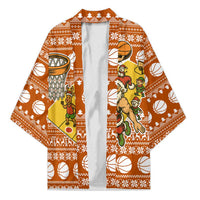 Basketball Santa Claus Christmas Kimono Xmas Holiday Patterns - Wonder Print Shop