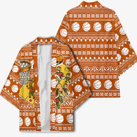Basketball Santa Claus Christmas Kimono Xmas Holiday Patterns - Wonder Print Shop