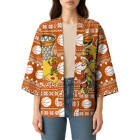 Basketball Santa Claus Christmas Kimono Xmas Holiday Patterns - Wonder Print Shop