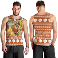 Basketball Santa Claus Christmas Men Tank Top Xmas Holiday Patterns - Wonder Print Shop