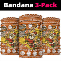 Basketball Santa Claus Christmas Neck Gaiter Xmas Holiday Patterns - Wonder Print Shop