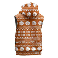 Basketball Santa Claus Christmas Sleeveless Zip Hoodie Xmas Holiday Patterns - Wonder Print Shop