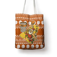 Basketball Santa Claus Christmas Tote Bag Xmas Holiday Patterns - Wonder Print Shop