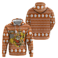 Basketball Santa Claus Christmas Zip Hoodie Xmas Holiday Patterns - Wonder Print Shop