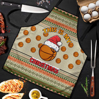 Basketball Winter Christmas Apron Xmas Holiday Patterns - Wonder Print Shop