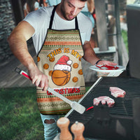 Basketball Winter Christmas Apron Xmas Holiday Patterns - Wonder Print Shop