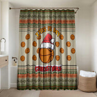 Basketball Winter Christmas Bathroom Set Xmas Holiday Patterns - Wonder Print Shop
