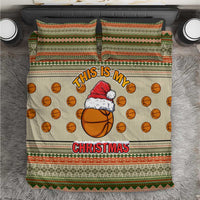 Basketball Winter Christmas Bedding Set Xmas Holiday Patterns - Wonder Print Shop