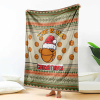 Basketball Winter Christmas Blanket Xmas Holiday Patterns - Wonder Print Shop