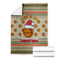 Basketball Winter Christmas Blanket Xmas Holiday Patterns - Wonder Print Shop