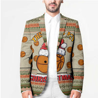 Basketball Winter Christmas Blazer Xmas Holiday Patterns - Wonder Print Shop