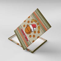 Basketball Winter Christmas Canvas Wall Art Xmas Holiday Patterns - Wonder Print Shop