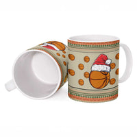 Basketball Winter Christmas Ceramic Mug Xmas Holiday Patterns - Wonder Print Shop