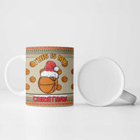 Basketball Winter Christmas Ceramic Mug Xmas Holiday Patterns - Wonder Print Shop