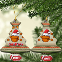 Basketball Winter Christmas Ceramic Ornament Xmas Holiday Patterns - Wonder Print Shop