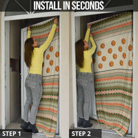 Basketball Winter Christmas Door Cover Xmas Holiday Patterns - Wonder Print Shop