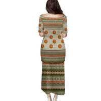 Basketball Winter Christmas Family Matching Puletasi and Hawaiian Shirt Xmas Holiday Patterns - Wonder Print Shop