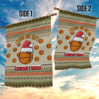 Basketball Winter Christmas Garden Flag Xmas Holiday Patterns - Wonder Print Shop