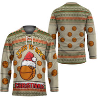 Basketball Winter Christmas Hockey Jersey Xmas Holiday Patterns - Wonder Print Shop