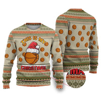 Basketball Winter Christmas Ugly Christmas Sweater Xmas Holiday Patterns - Wonder Print Shop