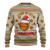 Basketball Winter Christmas Ugly Christmas Sweater Xmas Holiday Patterns - Wonder Print Shop