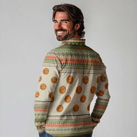 Basketball Winter Christmas Long Sleeve Polo Shirt Xmas Holiday Patterns - Wonder Print Shop