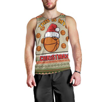 Basketball Winter Christmas Men Tank Top Xmas Holiday Patterns - Wonder Print Shop