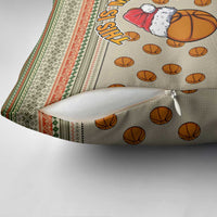 Basketball Winter Christmas Pillow Cover Xmas Holiday Patterns - Wonder Print Shop