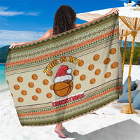Basketball Winter Christmas Sarong Xmas Holiday Patterns - Wonder Print Shop
