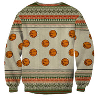 Basketball Winter Christmas Sweatshirt Xmas Holiday Patterns - Wonder Print Shop
