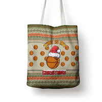 Basketball Winter Christmas Tote Bag Xmas Holiday Patterns - Wonder Print Shop