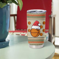 Basketball Winter Christmas Tumbler Cup Xmas Holiday Patterns - Wonder Print Shop