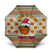Basketball Winter Christmas Umbrella Xmas Holiday Patterns - Wonder Print Shop