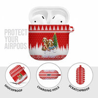 Beagle Dashing Dog Christmas AirPods Case Xmas Holiday Patterns - Wonder Print Shop