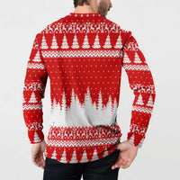 Beagle Dashing Dog Christmas Button Sweatshirt Xmas Holiday Patterns - Wonder Print Shop