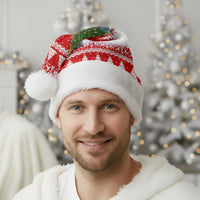 Beagle Dashing Dog Christmas Santa Hat Xmas Holiday Patterns - Wonder Print Shop