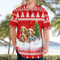 Beagle Dashing Dog Christmas Hawaiian Shirt Xmas Holiday Patterns - Wonder Print Shop