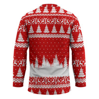 Beagle Dashing Dog Christmas Hockey Jersey Xmas Holiday Patterns - Wonder Print Shop