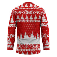 Beagle Dashing Dog Christmas Hockey Jersey Xmas Holiday Patterns - Wonder Print Shop