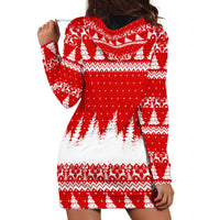 Beagle Dashing Dog Christmas Hoodie Dress Xmas Holiday Patterns - Wonder Print Shop