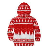 Beagle Dashing Dog Christmas Kid Hoodie Xmas Holiday Patterns - Wonder Print Shop