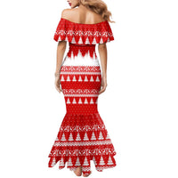 Beagle Dashing Dog Christmas Mermaid Dress Xmas Holiday Patterns - Wonder Print Shop