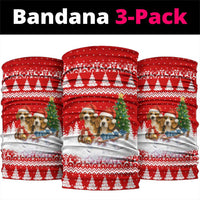 Beagle Dashing Dog Christmas Neck Gaiter Xmas Holiday Patterns - Wonder Print Shop