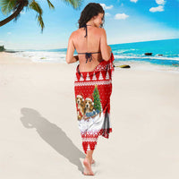 Beagle Dashing Dog Christmas Sarong Xmas Holiday Patterns - Wonder Print Shop