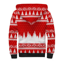 Beagle Dashing Dog Christmas Sherpa Hoodie Xmas Holiday Patterns - Wonder Print Shop