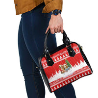 Beagle Dashing Dog Christmas Shoulder Handbag Xmas Holiday Patterns - Wonder Print Shop